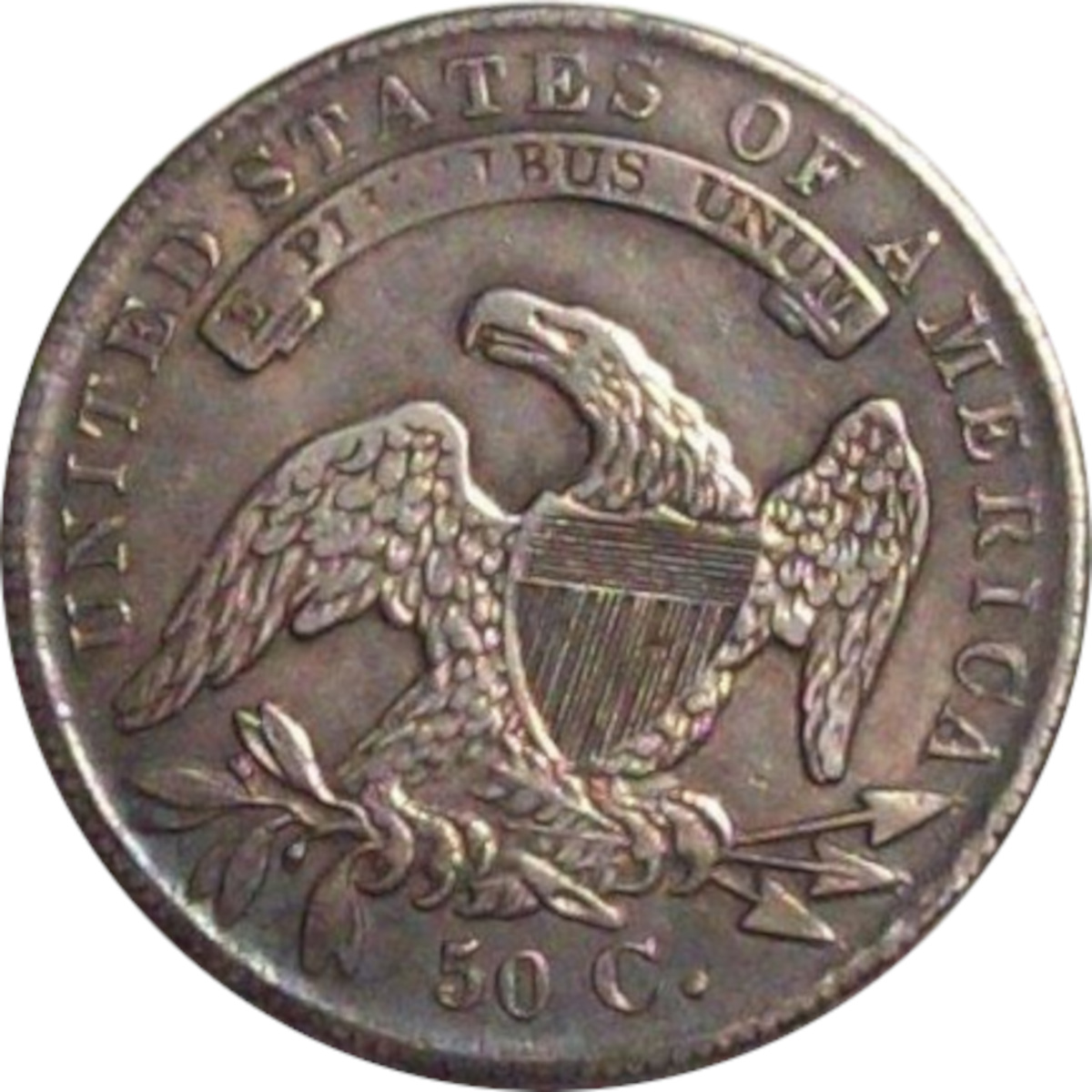 1836-50c-Capped-Bust-Half-Dollar-#1-Overton-112-R1